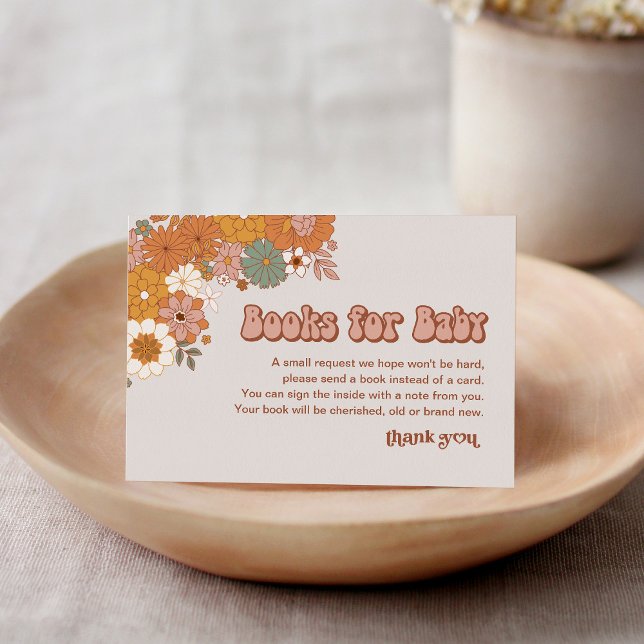 Tarjeta De Recepción Solicitud de libro de bebé Groovy (Subido por el creador)