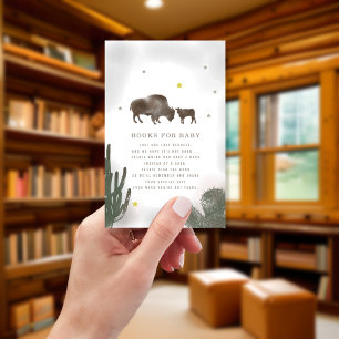 Tarjeta De Recepción Solicitud de libro de cactus de búfalo de Baby Sho