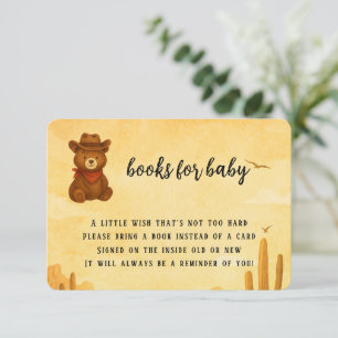 Tarjeta De Recepción Solicitud de libro de Cowboy de Watercolour Wester