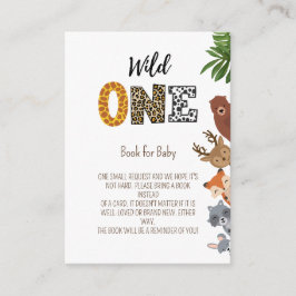 Tarjeta De Recepción Solicitud de libro de ducha salvaje de un Safari p