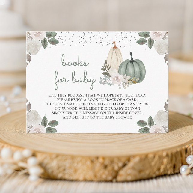 Tarjeta De Recepción Solicitud de libro de flores de calabaza verde sal (Subido por el creador)