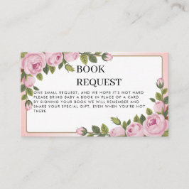Tarjeta De Recepción Solicitud de libro de flores de jardín acuático