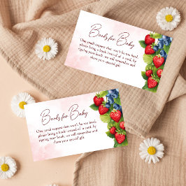 Tarjeta De Recepción Solicitud de libro de fresa de fresa dulce Berry