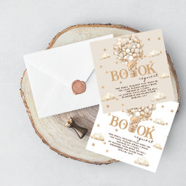 Tarjeta De Recepción Solicitud de libro de globos de oso