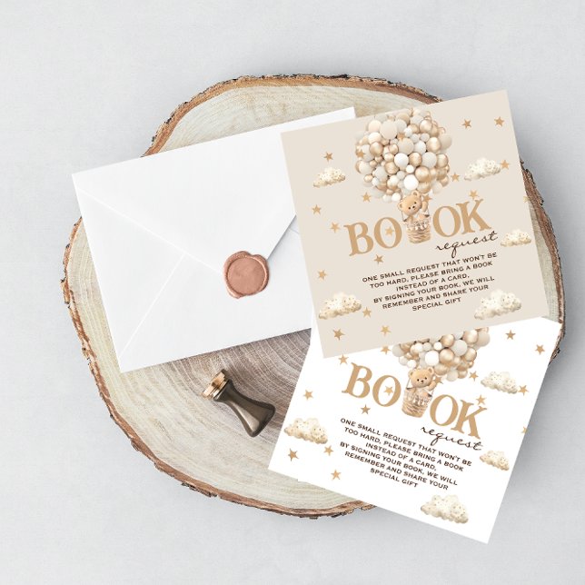 Tarjeta De Recepción Solicitud de libro de globos de oso (Subido por el creador)