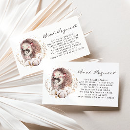 Tarjeta De Recepción Solicitud de libro de Hedgehog Woodland para mamá