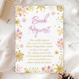 Tarjeta De Recepción Solicitud de libro de invierno de copos de nieve r