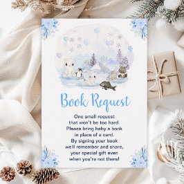 Tarjeta De Recepción Solicitud de libro de invierno sobre animales del 