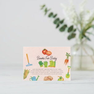Tarjeta De Recepción Solicitud de libro de jardinería para bebés cultiv