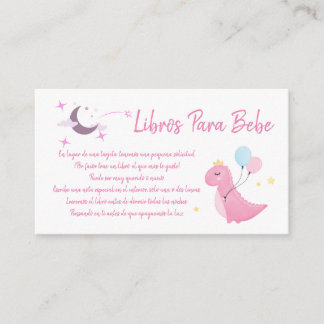 Tarjeta De Recepción Solicitud de libro de Libros para Bebe