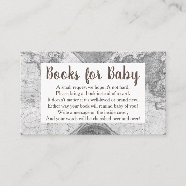 Tarjeta De Recepción Solicitud de libro de mapas del mundo de Vintage A (Anverso)