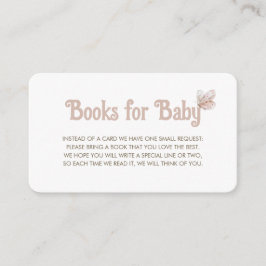 Tarjeta De Recepción Solicitud de libro de mariposa para Baby Shower