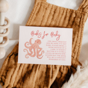 Tarjeta De Recepción Solicitud de libro de octopus rosa