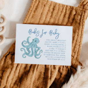 Tarjeta De Recepción Solicitud de libro de pulpos azules