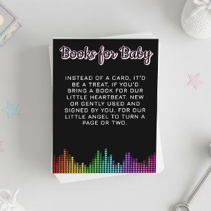Tarjeta De Recepción Solicitud de libro de regalo para baby shower de M