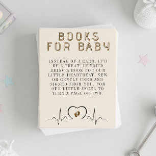 Tarjeta De Recepción Solicitud de libro de regalo para baby shower marr
