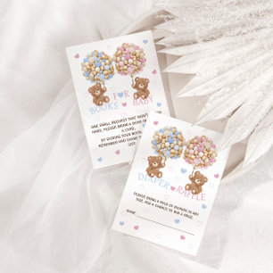 Tarjeta De Recepción Solicitud de libro de relatos azules rosados para 