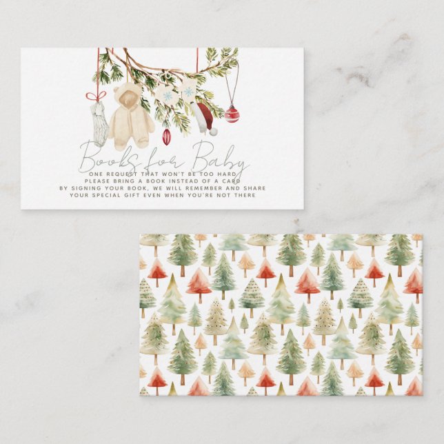 Tarjeta De Recepción Solicitud de libro de ropa para bebé de vacaciones (Anverso / Reverso)