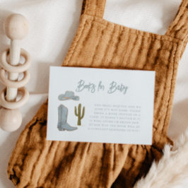 Tarjeta De Recepción Solicitud de libro de temas de Cowboy