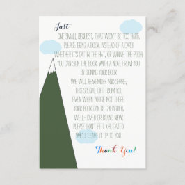 Tarjeta De Recepción Solicitud de libro | Dejar que la aventura empiece