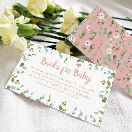 Tarjeta De Recepción Solicitud de libro Gabinete de Baby Shower Eucalyp