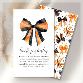 Tarjeta De Recepción Solicitud de libro | Halloween Coquette Bow Baby S