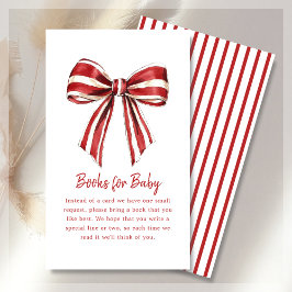 Tarjeta De Recepción Solicitud de libro | Navidades Coquette Bow Baby S