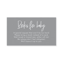 Solicitud de libro para baby shower con letra mode