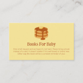 Tarjeta De Recepción Solicitud de libro para baby shower con tema de de