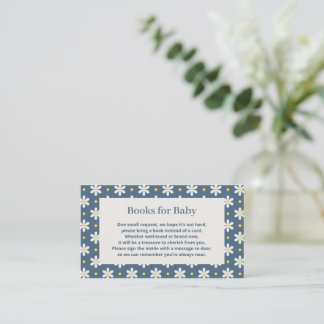 Tarjeta De Recepción Solicitud de libro para baby shower de Daisy