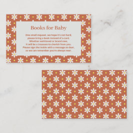 Tarjeta De Recepción Solicitud de libro para baby shower de Daisy