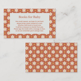 Tarjeta De Recepción Solicitud de libro para baby shower de Daisy