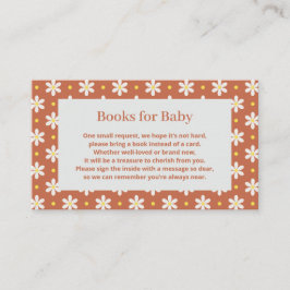 Tarjeta De Recepción Solicitud de libro para baby shower de Daisy