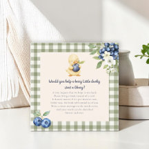 Solicitud de libro para baby shower 'Pato de Gingh