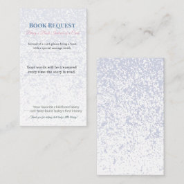Tarjeta De Recepción Solicitud de libro para Baby Shower | Recuerdo de
