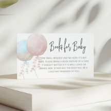 Solicitud de libro para bebé con globo de pastel R