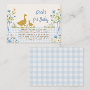 Tarjeta De Recepción Solicitud de libro para bebé niño Silly Goose con