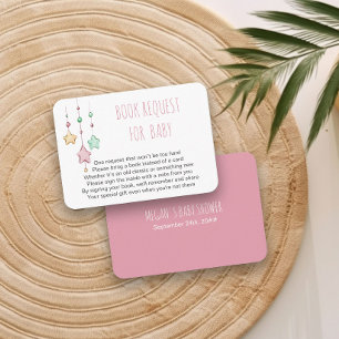 Tarjeta De Recepción Solicitud de libro para el poema del bebé Nursery