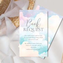 Solicitud de libro | Pastel Cloud Nine Baby Shower