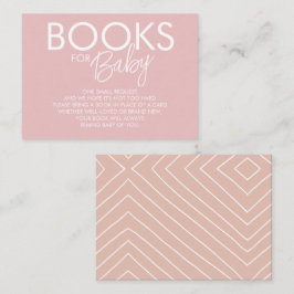 Tarjeta De Recepción Solicitud de libro rosa boho y rubor