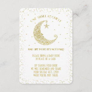 Tarjeta De Recepción Solicitud de libro Twinkle Little Star Baby Shower