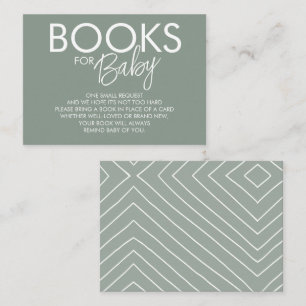 Tarjeta De Recepción Solicitud de libro verde sabio boho