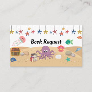 Tarjeta De Recepción Solicitud De Libros Bajo El Mar