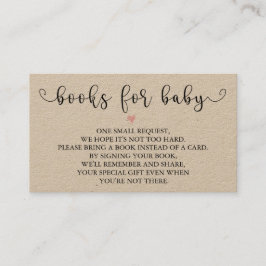 Tarjeta De Recepción Solicitud de libros rusos | Insertar Baby Shower