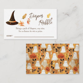 Tarjeta De Recepción Solicitud de pañales Baby Shower de Halloween