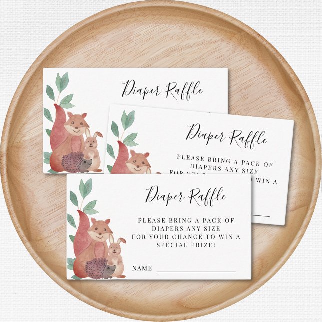 Tarjeta De Recepción Solicitud de Raffle de pañales Baby Shower para an (Subido por el creador)