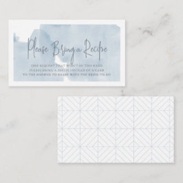 Tarjeta De Recepción Solicitud de receta de despedida de soltera Cloud 