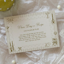 Solicitud de Receta de Ducha Nupcial con Encaje Di