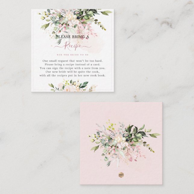 Tarjeta De Recepción Solicitud de receta de Eucalipto rosa H2 (Anverso / Reverso)