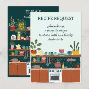 Tarjeta De Recepción SOLICITUD DE RECETA Despedida de soltera Solicitud
